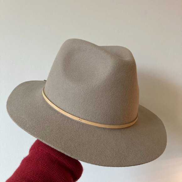 Brixton Wesley Fedora Hat 100% Wool Felt Unisex (Size Medium) - Picture 6 of 10